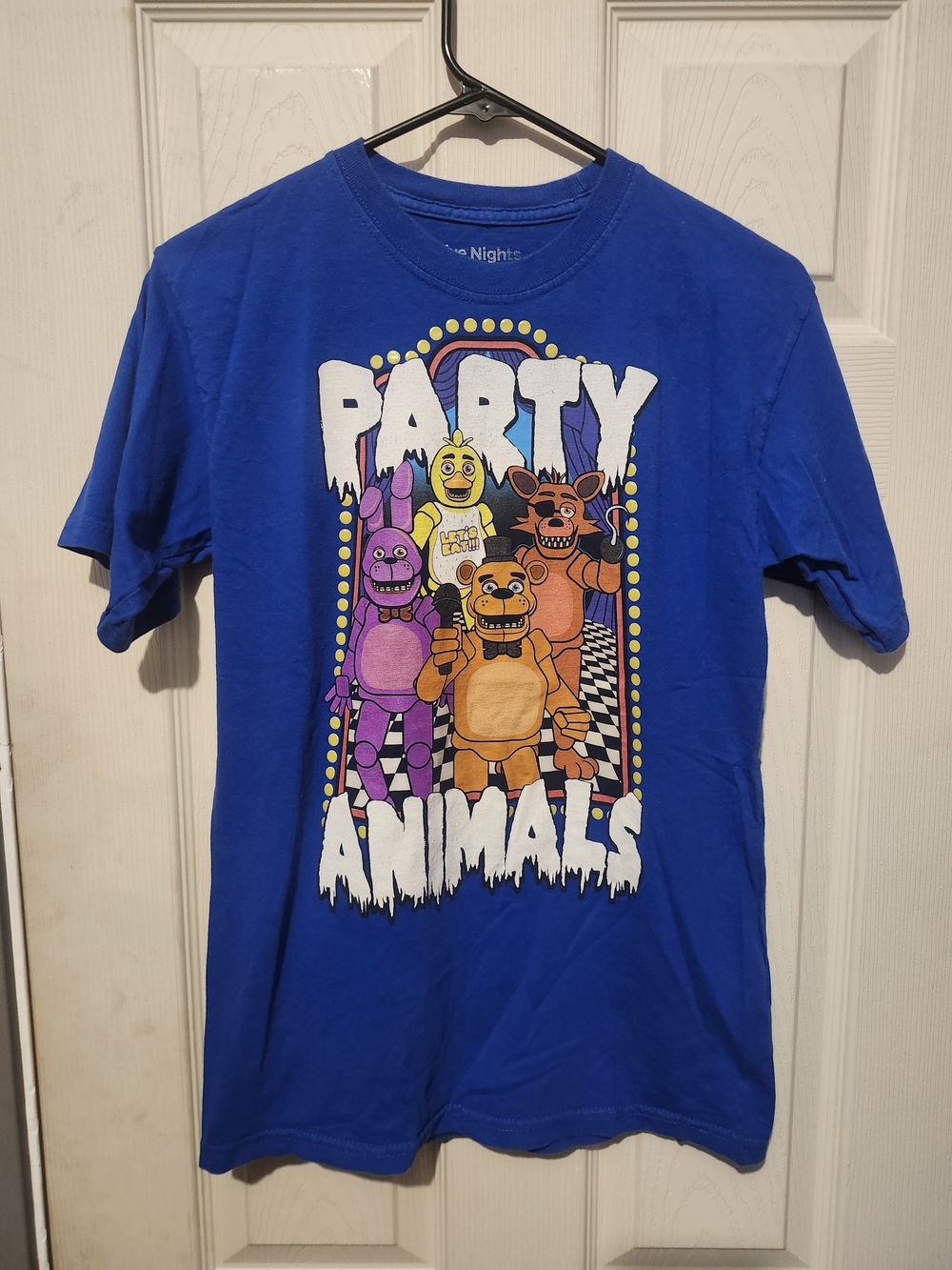 Youth Five Night At Freddys Party Animals' Graphic Tee - Blue XL 14/16